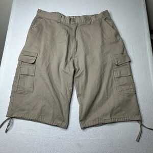 BTL Beyond The Limit Cargo Shorts Mens Tan Workwear Outdoor Utility Size 40